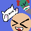 bongo cat dude sticking tongue out and tricky
