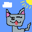 winking kitty cat