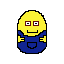 i ma bad at minion pixel art
