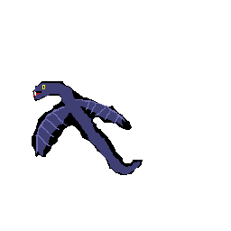 damaged sneke