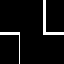 white lines on black