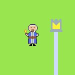 personatge de pixel art