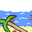 on the beach