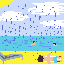 rainy beach
