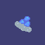 blue stones on stones