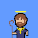 jesus blue shirt crucifix