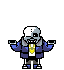 sans winking shrugging