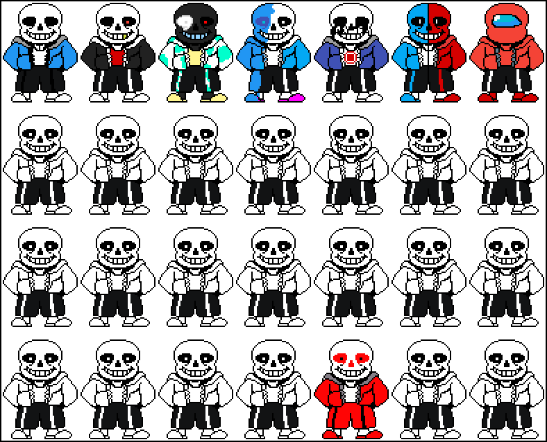 weird multi verses of sans