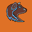 dark brown wolve