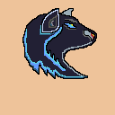 dark grey wolve