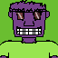 random purple human