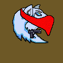 blue white wolve super rare