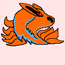 super rare orange wolve