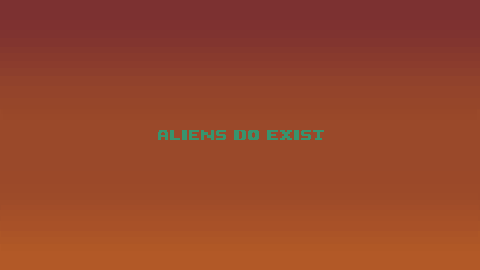 aliens do exist
