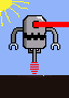 robot in sun
