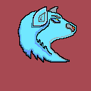 neon blue wolve rare