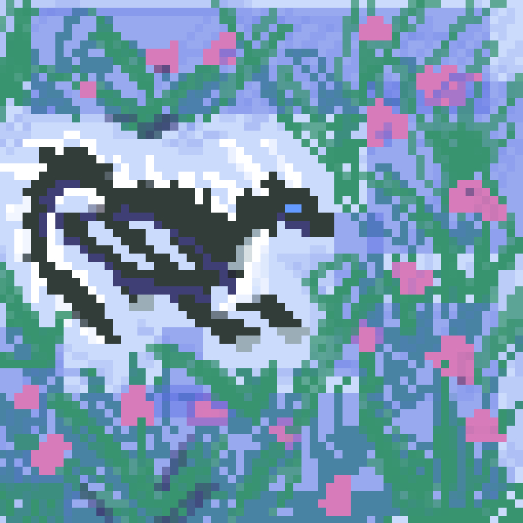 whiteout in a garden