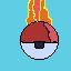 pokemon ball on fire