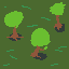 some trees