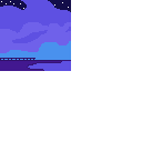 night sky train