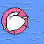 angry bird guy on water