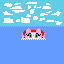 amy rose submerging in water