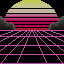 retro wave sunset v3