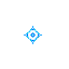 blue neon crosshair
