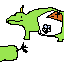 a old green cou