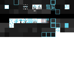cyan and gray and red ladder