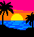 simple beach sunset