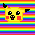 pikachu and normal rainbow background theme