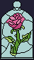 rose in a glass dome