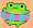 frog in a pool floatie