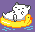 cat floating