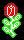 neon red rose