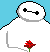 baymax and a rose