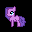 unicorn with purple hair