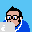 8bit Joe (Blue / Hipster)