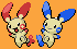 Plusle and Minun