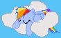 Sleeping Rainbow Dash