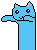 blue kitty