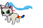 Nyan cat with a princess hat